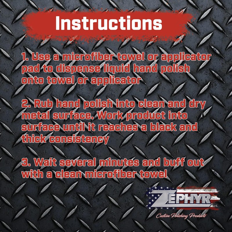 Zephyr Pro-40 The Perfect Metal Polish. for Chrome, Stainless Steel,