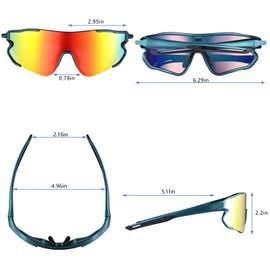 GREENTREEN Polarized Sunglasses for Men Women: Sport Sunglasses UV protection - Lightweight Sun Glasses for Driving Fishing Golf, Orange