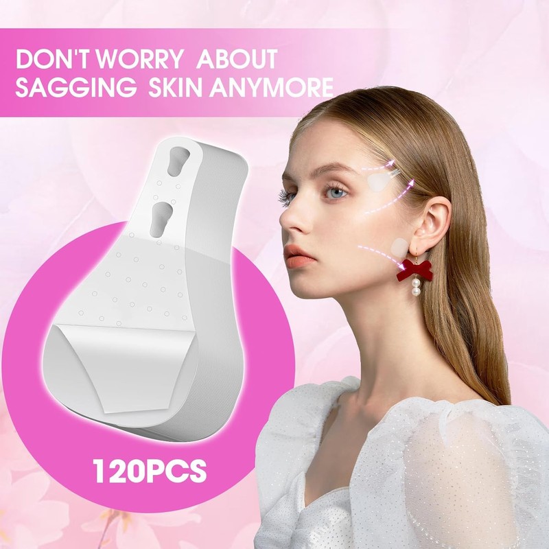 120pcs Face Lift tape Invisible,Facelift Tape, Instant Face Tape Strings