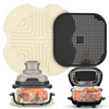 2-PCS Air Fryer Heat Resistant Mat & Splatter Shield for