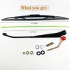 Valchoose Upgraded Universal UTV Windshield Wiper Kit, Index Any Position