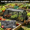QwayHome 2Pack Garden Covers for Raised Beds, Pop Up Mesh