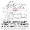 SBU Snowmobile Sled Storage Cover Compatible for Polaris 900 RMK