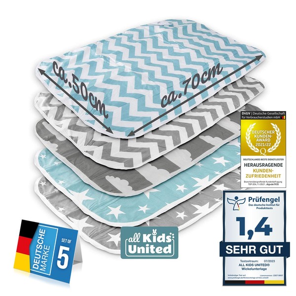 Changing Mat Baby Changing Mat Baby Changing Blanket Pad for Infants and Toddlers; Breathable, Washable, Reusable; 50 x 70 cm (Set of 5)