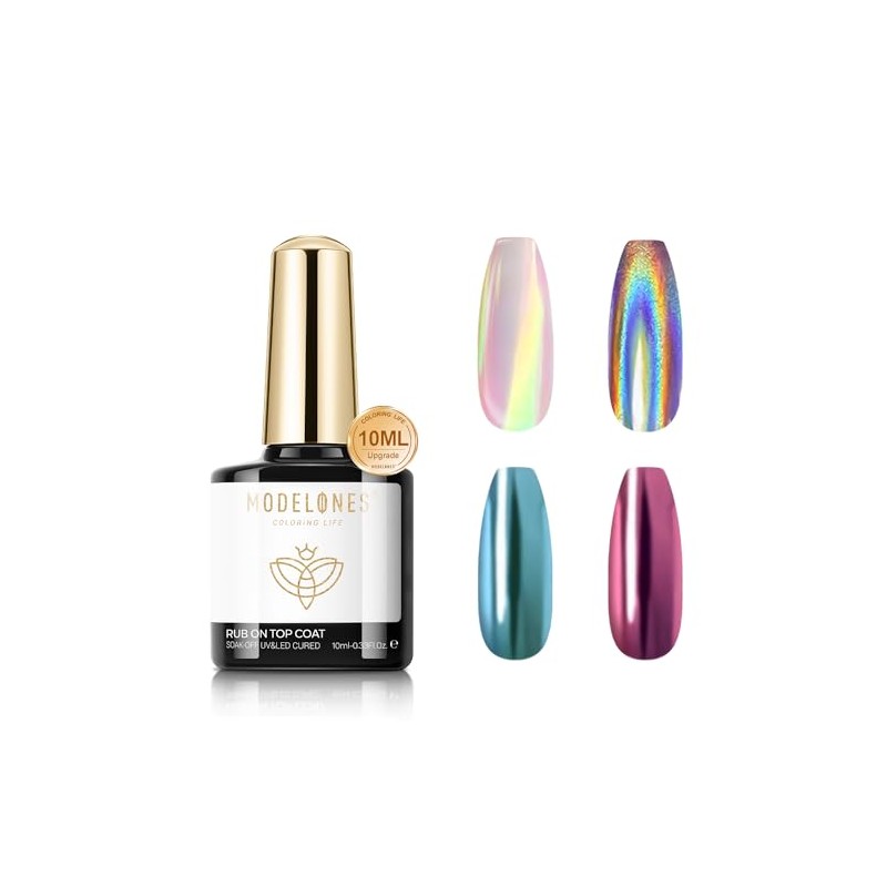 Modelones トップコート ミラーネイルトップコート鏡面仕上げ 簡単に塗れる 長持