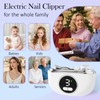 YunLuna 3-in-1 Electric Nail Clippers with Light Safe for Baby