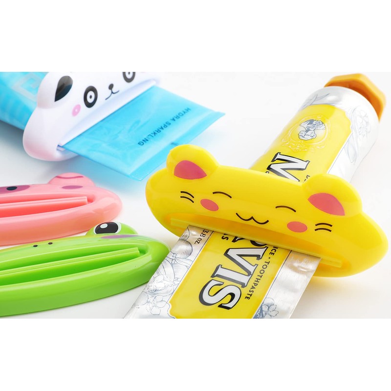Pasow Cartoon Animal Plastic Frog Cat Panda Pig Shaped Toothpaste