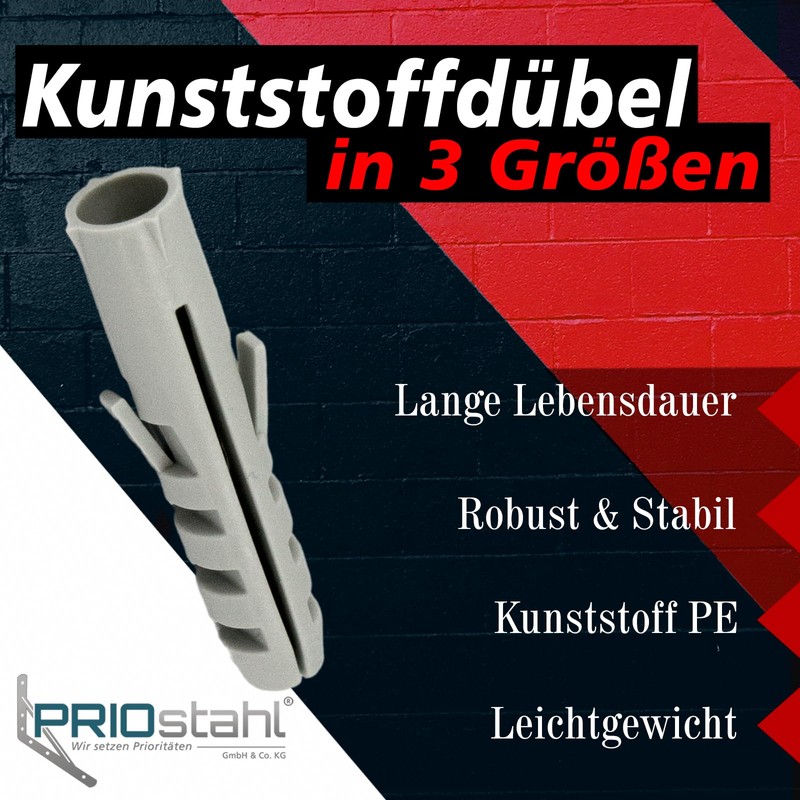PRIOstahl Expansion dowels nylon dowels all-purpose dowels screw dowels professional