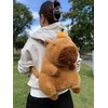 Mochila Capibara cute kawaii, Mochila escolar bolso de kapibara, peluche
