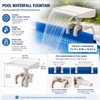 Above-Ground Pool Waterfall Fountain Attachment – Adjustable Clamp for 1.2–4.7