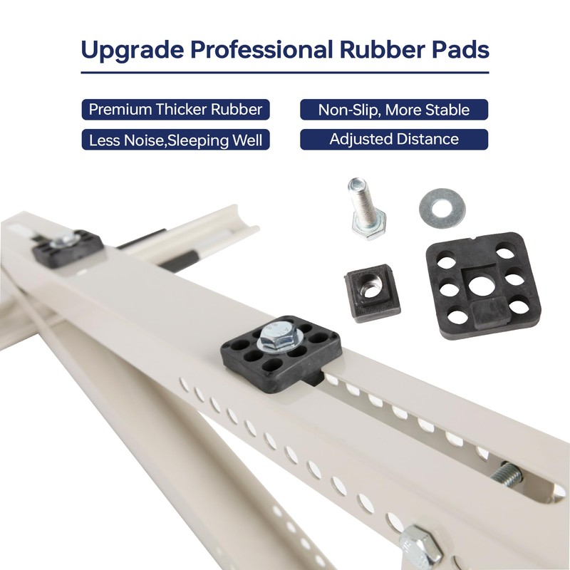 WeCooper Rooftop Mini Split Mount Bracket 9000to24000BTU,Heavy Duty Adjustable Roof