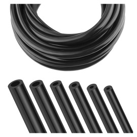 6PCS 5Ft Vacuum Line,Multipurpose Vacuum Lines Automotive for Car Engine,1/8" 5/32" 3/16" 1/4" 5/16" 3/8" Vacuum Hose Kit,Universal Car Accessories Silicone Tubing for Air/Water (6PCS)