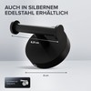 ovimar Vigra Double Towel Hook for Drilling Stainless Steel Black