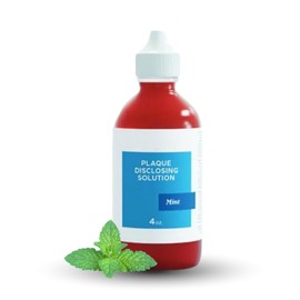 Generic Disclosing Solution for Teeth 4 oz.- Mint Flavor, Plaque Disclosing Mouthwash Easy to Use, Effective Alternative to Dental Disclosing Tablets