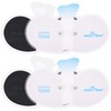 EASY@HOME Adhesive Electrode Pads: 4-Pack, 6.5" x 3", Reusable -