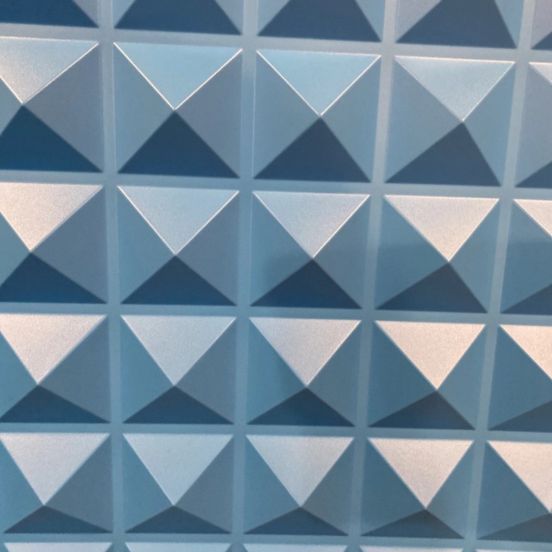 TnvFire 8 Pack Pyramid Acoustic Sound Diffuser Panel Blue PVC