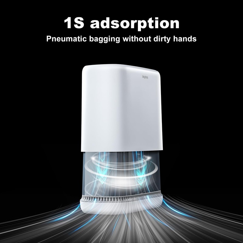 JOYBOS Bathroom Trash Cans,Adsorption Garbage Can with Press Type Lid,10L
