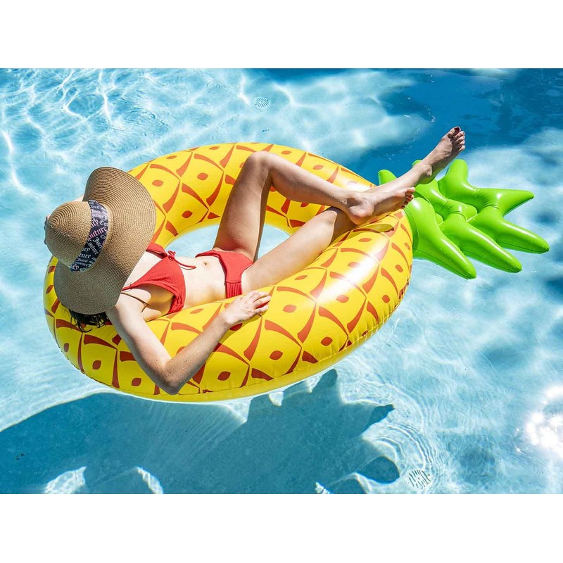 Luxy Float Giant Inflatable Pineapple Pool Float for Adults &