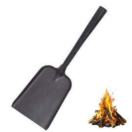 AWISEFULL 16" Fireplace Ash Shovel for Fire Pit Heat Resistant Long Handle Garden Charcoal Scoop