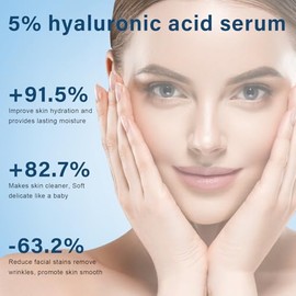 Suero De Ácido Hialurónico Al 5%, Vial Ultrahidratante Con Tubos De Ácido Hialurónico, Suero Facial Awaken Natural Perfection, Antiedad, Hidratación Profunda Y Revitalizante(1,5 Ml X 30