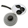 3 Cups Egg Poacher Pan Stainless Steel With Plastic Vented