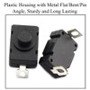 Pack of 20 Self-Locking Push Button Switches, KAN-28 ON-Off Mini