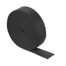 sourcing map 10 Yards Nylon Webbing Strap, 1 3/8-inch(38mm) Flat Webbing Straps Nylon Heavy Duty Webbing Strap for Luggage Strap Backpack Repairing DIY Crafting, Dark Gray