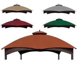 Ripstop Rust Red Ripstop Replacement Top for Lowe's Allen Roth 10X12 Gazebo Model #GF-12S004B-1/ GF-12S004BTO