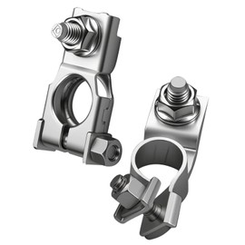 Battery Terminal Assembly Positive Negative Fit for Toyota Yaris Tundra Sequoia Land Cruiser Scion xD FJ Cruiser 4Runner Sienna Corolla RAV4, Fit for Lexus, Replace 90982-05054 90982-06059 with Nut