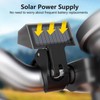 7/8"-12/8" Handlebar Bicycle Clock, Smart Solar Power Clock with Auto