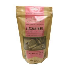 Bubba Rose Biscuit Co. - Salmon Dog Biscuits - Alaskan for More 6.5 oz. Bag - Allergy Friendly, Wheat, Corn, Soy & Gluten-Free Dog Treats, Made in The USA