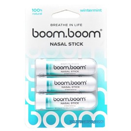 BoomBoom Nasal Stick: Free Your Nose | Featured on Shark Tank | Powerful Essential Oils with Vapor Flow Technology | Breathe In Life:_Wintermint
