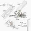 Vancoho 2 Pack 360 Degree Flip Bathroom Stall Latch for