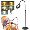 8X Magnifying Glass with Light and Stand, Krstlv 24" Flexible