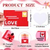 Libima Libima 10 Pieces Valentine's Day Felt Envelope with Heart