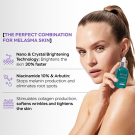 Seyoul™ Rejuvenating Brightening Serum – 10% Niacinamide & Arbutin for Melasma Treatment, Dark Spot Corrector, Hyperpigmentation, and 24H Hydration (50ml)