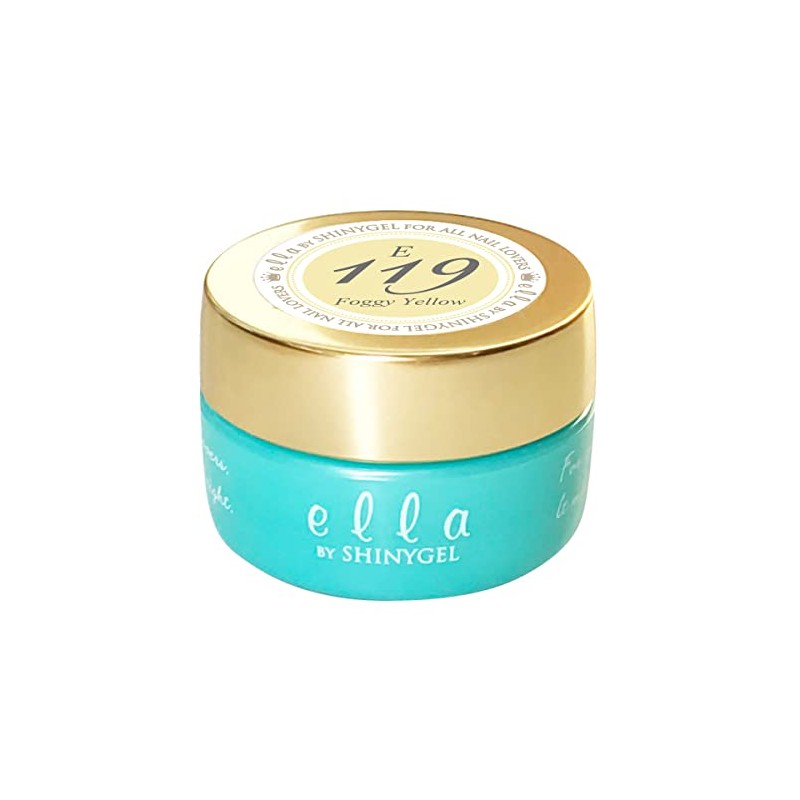 Ella by shinygel 4-Colored Gels E119 fogi-iero-, G UV/LED Compatible