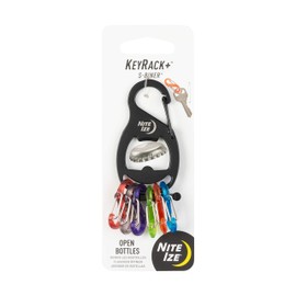 Nite Ize KRB-03-01 S-Biner Key Rack and Bottle Opener, Black