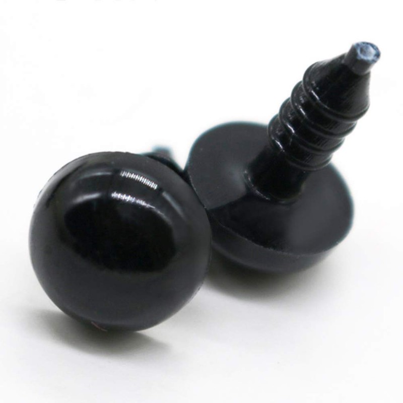 Fansunta 1000 Pieces Black Plastic Safety Eyes with Washers for