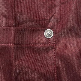 Static Care ESD Jacket, 90% Polyester, 10% Carbon, Snap Cuff, Reliable Panel-to-Panel Continuity, Good for 100 Washes, Maroon, Large