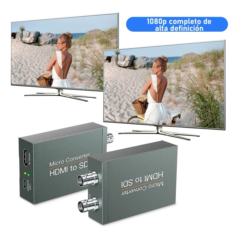 Convertidor Hdmi A Sdi Adaptador Hd-sdi 3g-sdi Sd-sdi