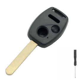 SEGADEN Carcasa de repuesto para llave compatible con Honda Odyssey Rigeline Accord Civic Pilot sin llave llave con mando a distancia 2 botones + Panic 3 BTN PG207