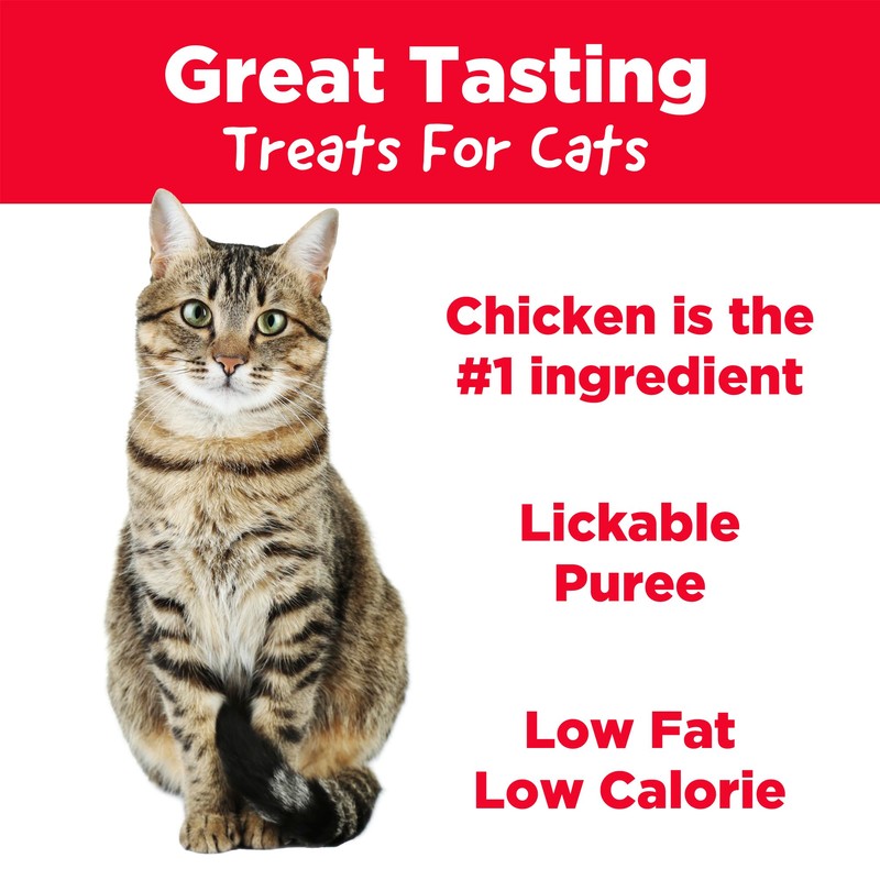 Country Kitchen Chicken Puree Lickable Cat Treats, Made with Real