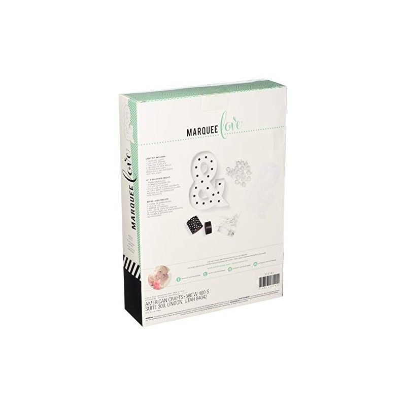 American Crafts Marquee Kits, White