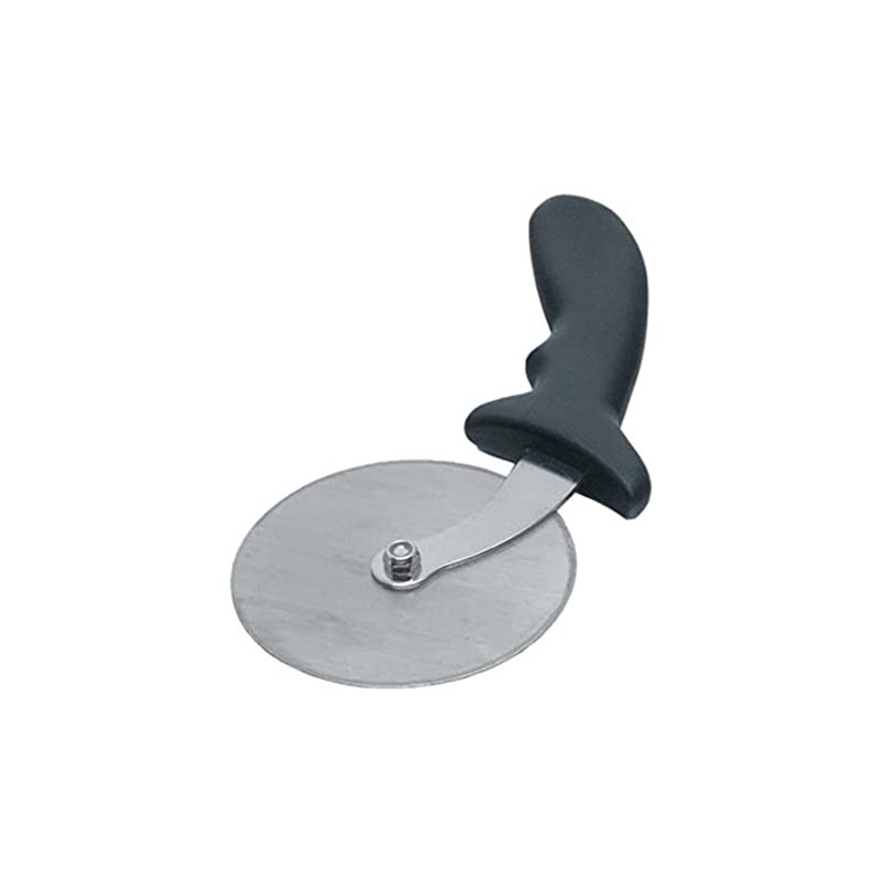 Genware NEV-05-996 Pizza Cutter, Stainless Steel, 4", Wheel/Plastic Handle