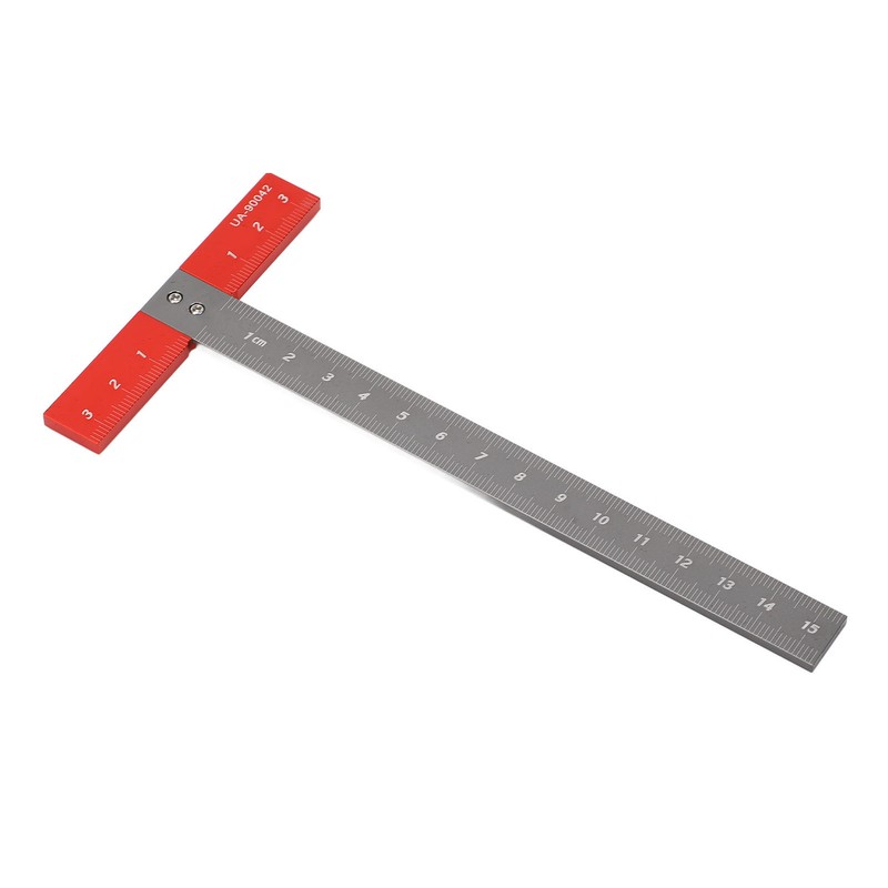 T Square Ruler Aluminum Alloy Accurate Scale Multifunctional Portable Woodworking