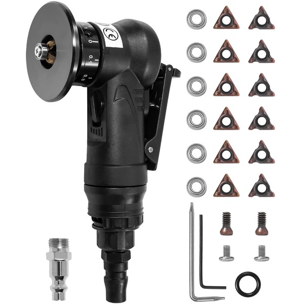 Handheld Pneumatic Chamfering Tool, 45 Degrees Arc Corner, 1/4 Inch
