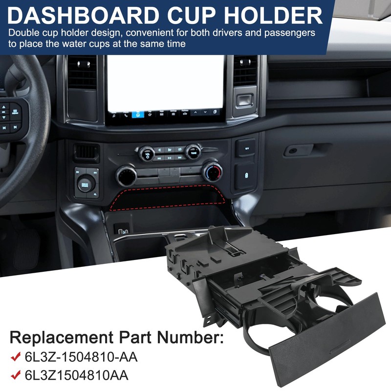 Dashboard Cup Holder Insert Ash Tray Compatible with Ford F150