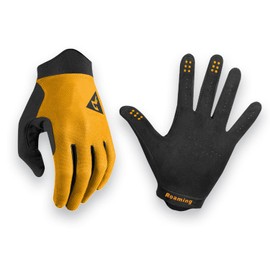 Roaming Cycling Gloves Bike Gloves for Men/Women-[3D Air Lightweight] Biking Gloves Full Finger Road Bike MTB Bicycle Gloves (L (Around a palm: 8.5"), Orange)