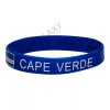 Cape Verde Bracelet / Cape Verde Flag Silicone Rubber Bracelet
